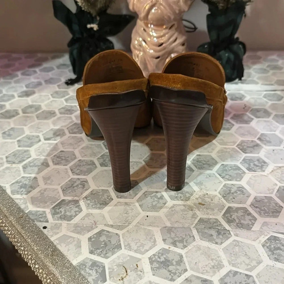 Kenneth Cole leather mule loafers, size 7 1/2 unique 2000s vintage. - Picture 6 of 10